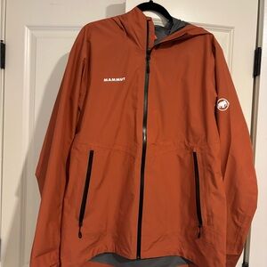 Mammut Men's Orange Rain Jacket